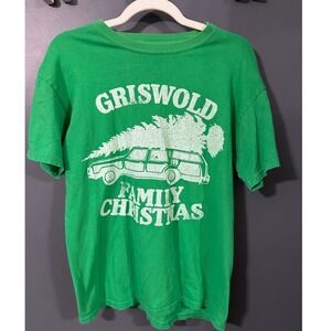 Griswold Family Christmas Vacation T Shirt Men's Green Size Medium‎ Movie Tee